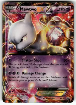 Mewtwo EX XY107 XY Promos MP Pokemon Card TCG - Image 1