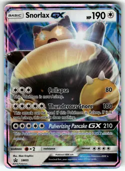 Snorlax GX - SM05 SM Promos LP Pokemon Card TCG - Image 1
