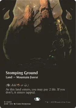 MTG Stomping Ground (Borderless) Normal NM Edge of Eternities Magic 283 - Image 1