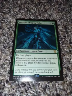 MTG Curse of Clinging Webs - Innistrad: Midnight Hunt Commander #025 - Image 1