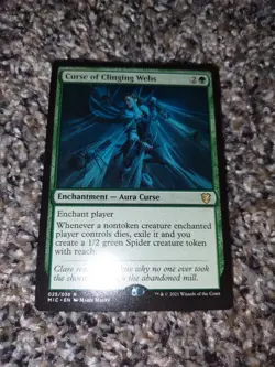 MTG Curse of Clinging Webs - Innistrad: Midnight Hunt Commander #025 - Image 2