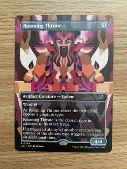 MTG Roaming Throne BORDERLESS NEAR MINT R 0344 - Image 1