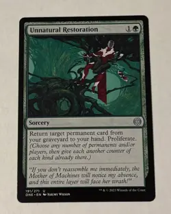 MTG Unnatural Restoration - Phyrexia: All Will Be One LP - Image 1