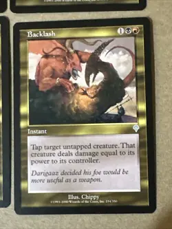 Backlash X4 Invasion Ex Condition See Pics Front Back - Image 2