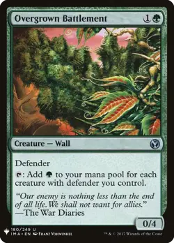4 x Overgrown Battlement - Mystery Booster / The List - NM-Mint - MTG - Image 1
