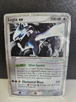 2005 Pokemon EX Unseen Forces Lugia EX Holo Foil Rare 105/115 - Heavy Damage - Image 1