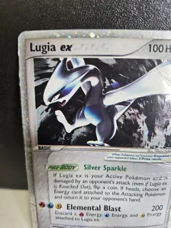 2005 Pokemon EX Unseen Forces Lugia EX Holo Foil Rare 105/115 - Heavy Damage - Image 5