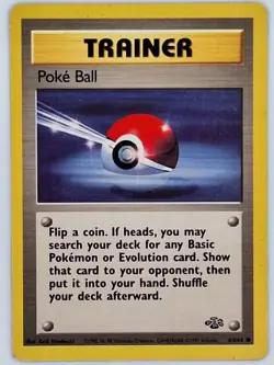 Pokemon TCG Poke Ball Jungle 64/64 Unlimited Common Card WOTC MP - Image 1
