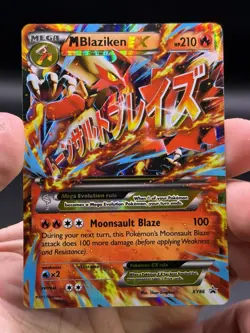 M Blaziken EX XY86 Black Star Promo Mega Pokemon English LP - Image 3