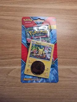 Pokemon TCG XY Breakpoint Checklane Blister Pack Pikachu XY95 Promo SWIRL 🌀 - Image 1