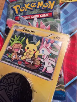 Pokemon TCG XY Breakpoint Checklane Blister Pack Pikachu XY95 Promo SWIRL 🌀 - Image 4