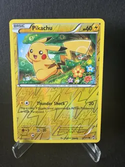 Pikachu 27/111 Furious Fists Reverse Holo Pokemon Card - Image 1