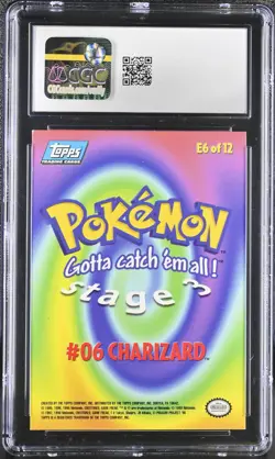 CGC 7.5 Charizard 1999 the First Movie Topps E6 Silver Foil Pokemon Card - Image 2