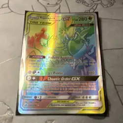 Pokemon Naganadel & Guzzlord GX TAG TEAM Ultra Beast Full Art Holo 260/236 - Image 2