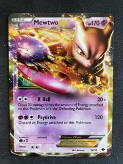 Pokemon TCG Mewtwo-EX Next Destinies 54/99 Holo Ultra Rare - Image 1