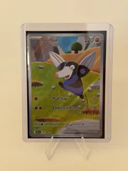 Pokemon Drilbur 124/086 Sv: Black Bolt Illustration Rare Holo English Card - Image 1