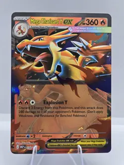 Pokemon TCG Mega Charizard Y EX 030 Black Star Promo Ascended Heroes NM - Image 1