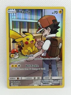 Pokemon Pikachu Secret Rare 2019 Sun & Moon Cosmic Eclipse 241/236 - Image 1