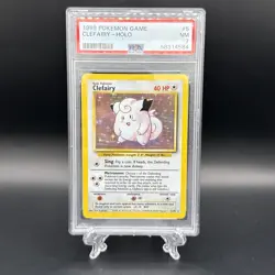 Clefairy 5/102 Base Set Holo Rare Pokemon - PSA 7 NM - Image 1