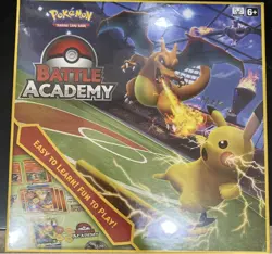 Pokemon TCG: BATTLE ACADEMY BOX | PIKACHU MEWTWO CHARIZARD CARDS FACTORY SEALED 820650807893 - Image 1