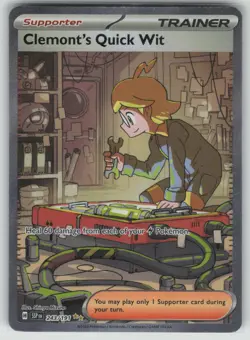 Pokemon Clemont's Quick Wit Special Illustration Rare SV08: Surging Sparks 243/ - Image 1