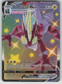 Pokemon Toxtricity VMAX Shiny Holo Rare Holo Shining Fates: Shiny Vault SV113/SV - Image 1