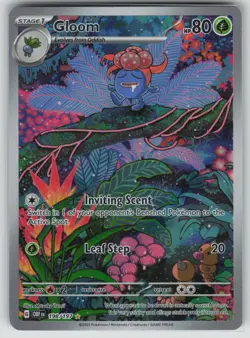Pokemon Gloom Illustration Rare SV03: Obsidian Flames 198/197 NM - Image 1