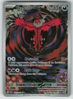 Pokemon Yveltal Illustration Rare SV04: Paradox Rift 205/182 NM - Image 1