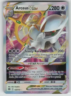 Pokemon Arceus VSTAR Ultra Rare Holo SWSH09: Brilliant Stars 123/172 NM - Image 1