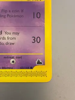 2003 Pokemon Haunter Card 63/144 WOTC Skyridge, Regular Common NEVER PLAYED - Image 2