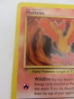 Moltres unlimited Fossil Rare 27/62- WOTC Pokemon MP - Image 3