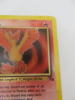Moltres unlimited Fossil Rare 27/62- WOTC Pokemon MP - Image 4