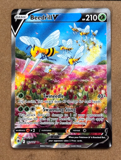 BEEDRILL V 161/189 FULL ART POKEMON ASTRAL RADIANCE ULTRA RARE - Image 1