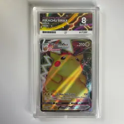 Pikachu VMAX 044/185 ACE 8 GRADED Vivid Voltage Holo Ultra Rare Pokemon - Image 1