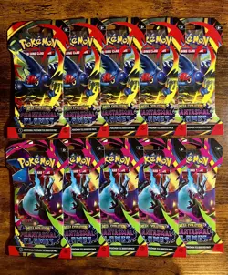 Pokemon TCG Phantasmal Flames Sleeved Booster Pack Factory Sealed-Lot Of 10 - Image 1