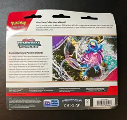 Pokemon TCG Scarlet & Violet Temporal Forces 3 Pack Triple Blister Cleffa Sealed - Image 5