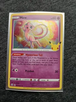 Pokemon TCG Mew 011/025 Celebrations 25th Anniversary Holo Rare NM - Image 4