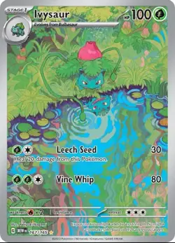 Ivysaur 2023 Pokemon TCG Scarlet & Violet 151 IR #167/165 - Image 1