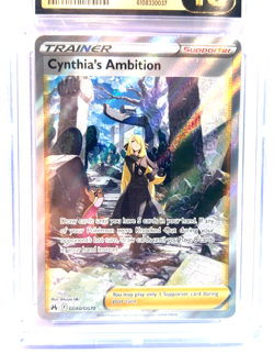 2023 POKEMON " PRISTINE " GRADE 10 ! CYNTHIA'S AMBITION # GG60/GG70 AWESOME !!! - Image 2