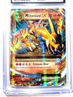2016 VINTAGE POKEMON GEM MINT GRADE 10 # 13/108 M CHARIZARD EX AWESOME !!! - Image 2