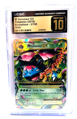 2016 POKEMON " PRISTINE " GRADE 10 ! MEGA VENUSAUR EX HOLO # 2/108 LOW POP 16 ! - Image 1