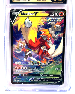 2022 POKEMON " PRISTINE " GRADE 10 ! BLAZIKEN V HOLO # TG14/TG30 AWESOME ! - Image 2