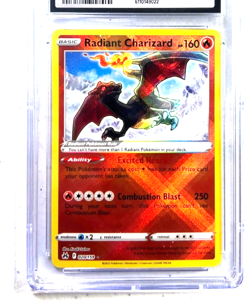 2023 POKEMON GEM MINT RADIANT CHARIZARD # 020/159 HOLO GRADE 10 AWESOME ! - Image 2