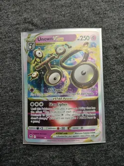 Pokemon TCG Unown VSTAR 066/195 Silver Tempest Holo Ultra Rare NM - Image 4
