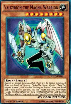 Valkyrion the Magna Warrior (Mint X 1) YUGIOH ULTRA HOLO Rare YGLD - Image 1