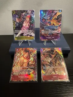 One Piece Illustration Box Vol 5 And 6 Promo Cards Ace Sabo Law Rosinante Tcg - Image 1