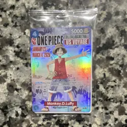 One Piece Monkey.D.Luffy CCG College Basketball US Voyage Holo Character Card - Image 1