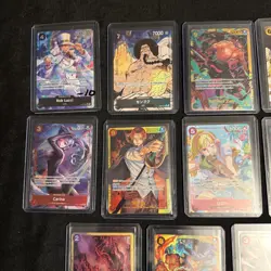 One piece tcg Sec & alt art lot 11 cards total All NM! Zoro Lucci Shanks - Image 2