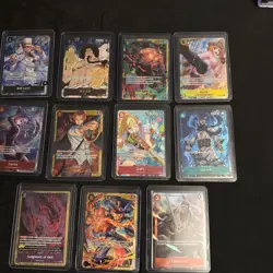 One piece tcg Sec & alt art lot 11 cards total All NM! Zoro Lucci Shanks - Image 3