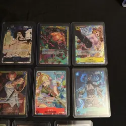 One piece tcg Sec & alt art lot 11 cards total All NM! Zoro Lucci Shanks - Image 4